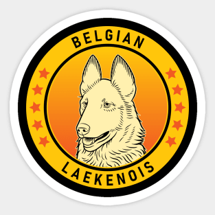 Belgian Laekenois Dog Portrait Sticker